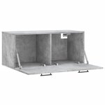 vidaXL Armoire murale gris béton 80x36 5x35 cm bois d'ingénierie