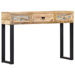 vidaXL Table console 110 x 30 x 76 cm Bois de manguier massif