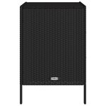 vidaXL Armoire de rangement de jardin noir 55x59x80 cm résine tressée