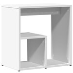 vidaXL Tables d'appoint 2 Pièces blanc 50x30x50 cm bois d’ingénierie