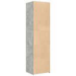 vidaXL Buffet haut gris béton 50x42 5x185 cm bois d'ingénierie