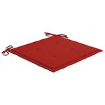 vidaXL Chaises de jardin avec coussins 2 Pièces Teck solide et acier