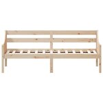 vidaXL Lit de jour sans matelas 75x190 cm bois de pin massif