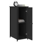 vidaXL Tables de chevet 2 Pièces noir 32x42x80 cm bois d’ingénierie