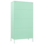 vidaXL Garde-robe Vert menthe 90x50x180 cm Acier