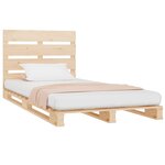 vidaXL Cadre de lit sans matelas 75x190 cm bois de pin massif