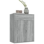 vidaXL Buffet Sonoma gris 60x30x75 cm Bois d'ingénierie