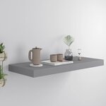 vidaXL Étagère murale flottante gris 60x23 5x3 8 cm MDF