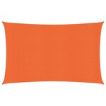 vidaXL Voile d'ombrage 160 g/m² Orange 2 5x4 5 m PEHD