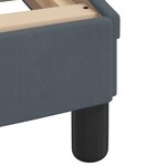 vidaXL Lit avec matelas gris foncé 90x200 cm velours