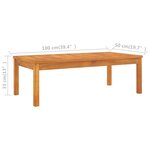 Salon de jardin meuble d'extérieur ensemble de mobilier 5 pièces avec coussin bois d'acacia solide 02_0016287