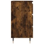 vidaXL Table de chevet chêne fumé 40x35x69 cm bois d’ingénierie