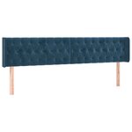vidaXL Sommier à lattes de lit et matelas Bleu foncé 180x200cm Velours