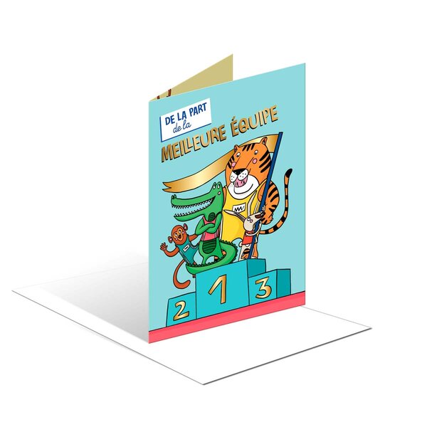 Carte Musicale De Départ - "de La Part De La Meilleure Équipe" - Draeger paris
