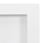 vidaXL Niche de douche avec 3 compartiments Blanc mat 41x99x9 cm
