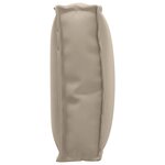 vidaXL Coussin de palette pour dossier Taupe 60x40x12 cm en tissu Oxford