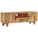vidaXL Meuble TV sculpté à la main 120x30x40 cm Bois de récupération