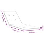 vidaXL Coussin de chaise longue gris foncé mélangé (75+105)x50x3 cm