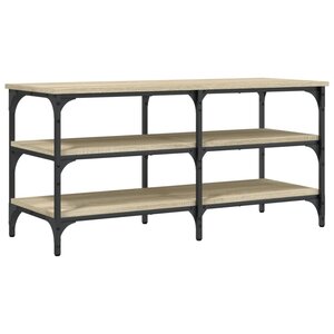 vidaXL Banc à chaussures chêne sonoma 100x38 5x49 cm bois d'ingénierie