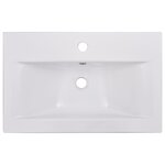 vidaXL Ensemble de meubles de salle de bain Blanc Aggloméré