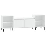 vidaXL Meuble TV Blanc 160x35x55 cm Bois d'ingénierie