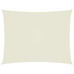 vidaXL Voile de parasol tissu oxford rectangulaire 4x5 m crème