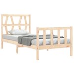 vidaXL Cadre de lit sans matelas 90x200 cm bois de pin massif