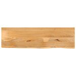 vidaXL Dessus de table à bord vivant 100x20x2 5cm bois massif manguier