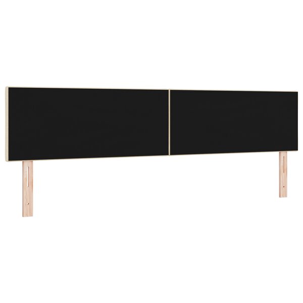 vidaXL Tête de lit Design en Blocs de Diamant Crème 200 cm Tissu