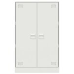 vidaXL Buffet blanc 67x39x107 cm acier