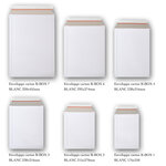 Lot de 5 enveloppes carton b-box 1 blanc compatible lettre suivie / lettre max la poste