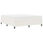 Lit Box Spring vidaXL Crème Super King Tissu Côtelé
