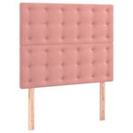 vidaXL Cadre de lit sans matelas rose 90x190 cm velours