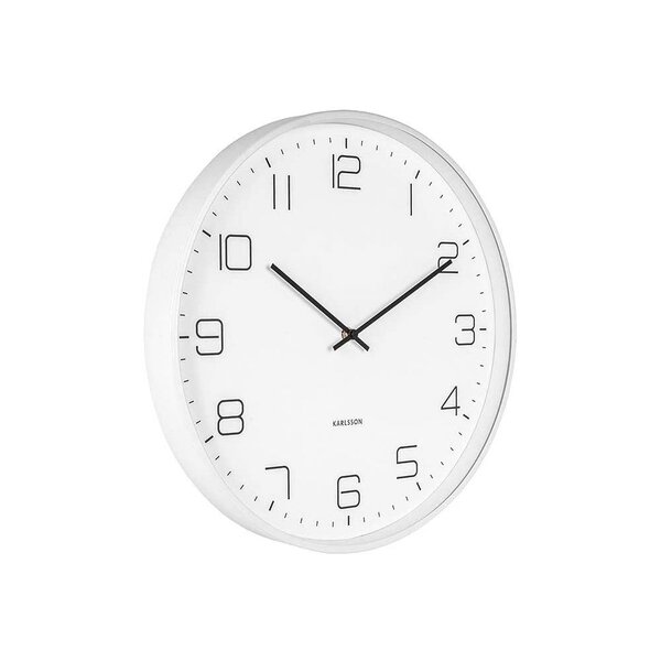 Horloge en métal mat lofty