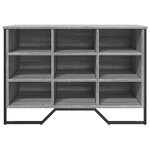 vidaXL Armoire à chaussures sonoma gris 90x38x61 5cm bois d'ingénierie