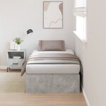 Lit de rangement vidaXL Gris béton 100x200 cm
