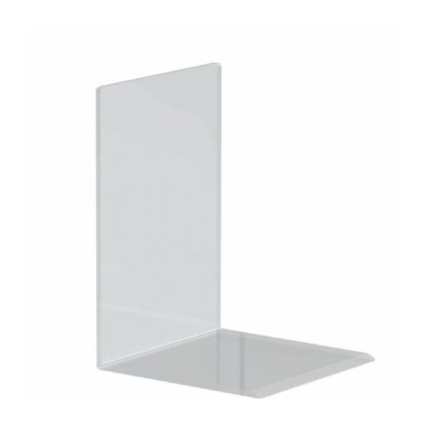 Lot de 2 Serre-livres en Acrylique 12 x 12 x H17 cm Transparent MAUL