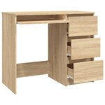 vidaXL Bureau Chêne sonoma 90x45x76 cm Bois d’ingénierie