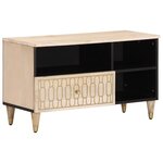 vidaXL Meuble TV 80x33x46 cm bois massif de manguier