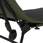 vidaXL Lit de pêche avec pieds à boue réglables pliable vert