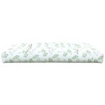 vidaXL Coussin de palette à motif de feuilles 120x80x12 cm Tissu
