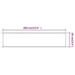 vidaXL Auvent vertical Bleu 60x800 cm Tissu oxford