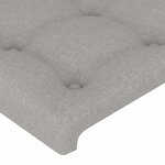 vidaXL Cadre de lit sans matelas gris clair 100x200 cm tissu