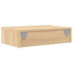 vidaXL Meuble TV avec éclairage LED chêne sonoma 60x35x15 5 cm