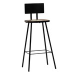 vidaXL Tabourets de bar lot de 4 bois massif de récupération