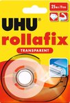 Ruban adhésif rollafix transparent, avec dévidoir 19 mm x 25 m UHU