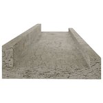 vidaXL Étagères murales 4 Pièces Gris béton 40x9x3 cm