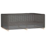 vidaXL Housse de salon de jardin 12 œillets 213x132x75cm rectangulaire