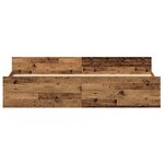 Lit vidaXL Bois Ancien 200x200 cm en Bois Agencé