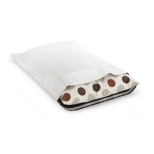 Pack 10 pochettes plastique opaque 100 % recyclée (pebd) 60 mic 180x220mm cenpac
